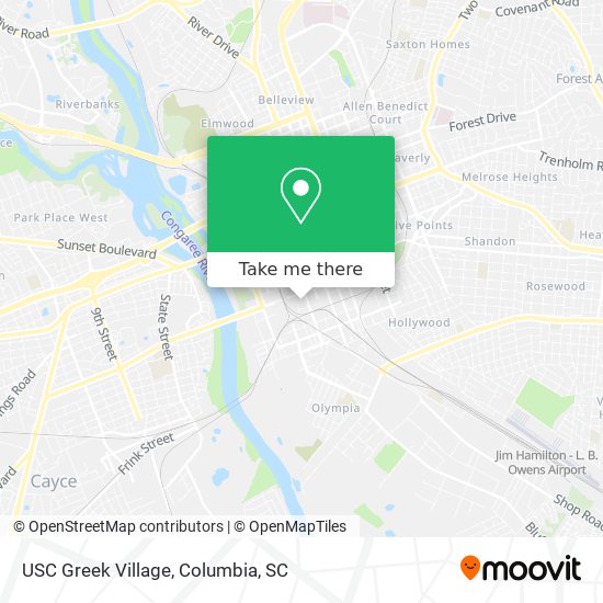 USC Greek Village map