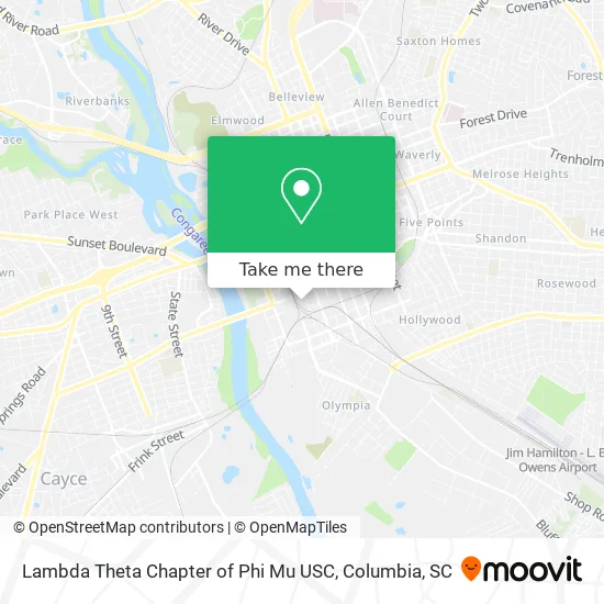 Lambda Theta Chapter of Phi Mu USC map