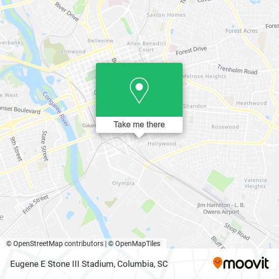 Mapa de Eugene E Stone III Stadium