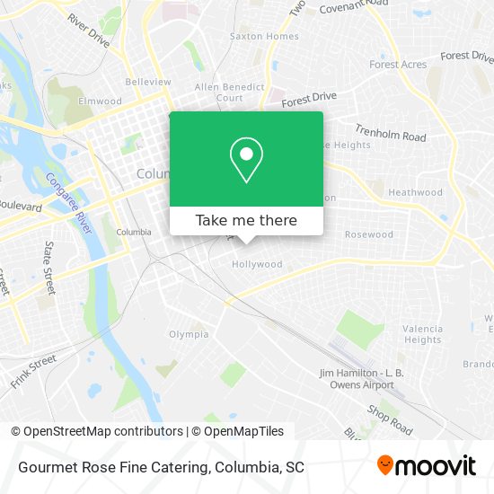 Gourmet Rose Fine Catering map