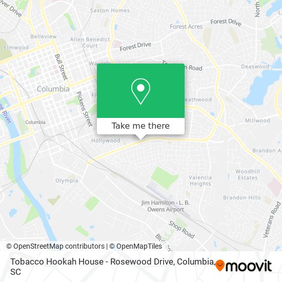 Tobacco Hookah House - Rosewood Drive map