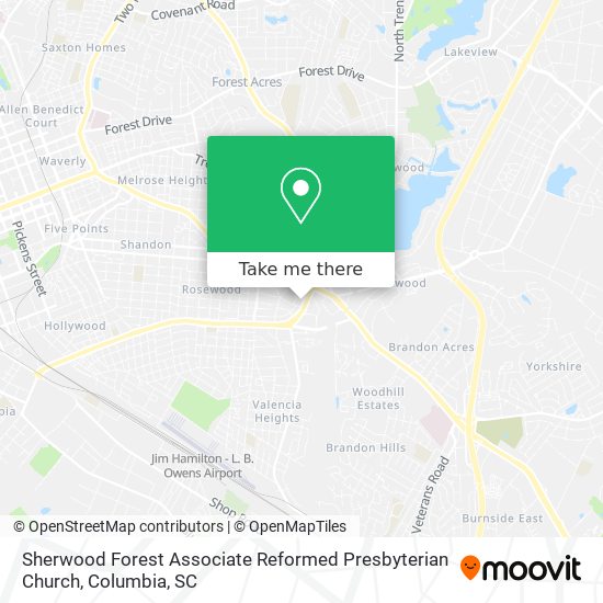 Mapa de Sherwood Forest Associate Reformed Presbyterian Church