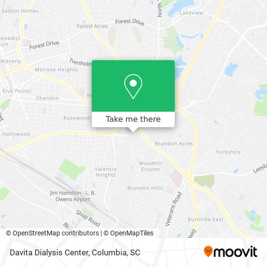 Davita Dialysis Center map