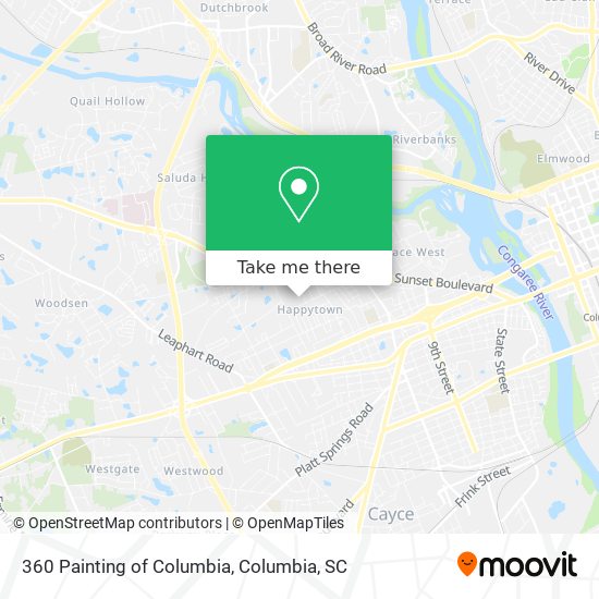 360 Painting of Columbia map