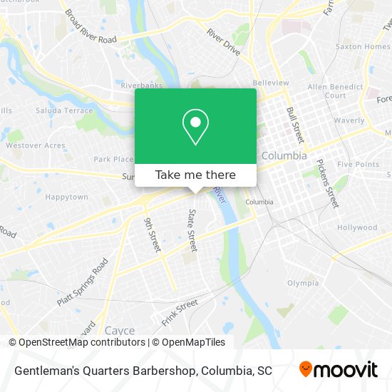 Gentleman's Quarters Barbershop map