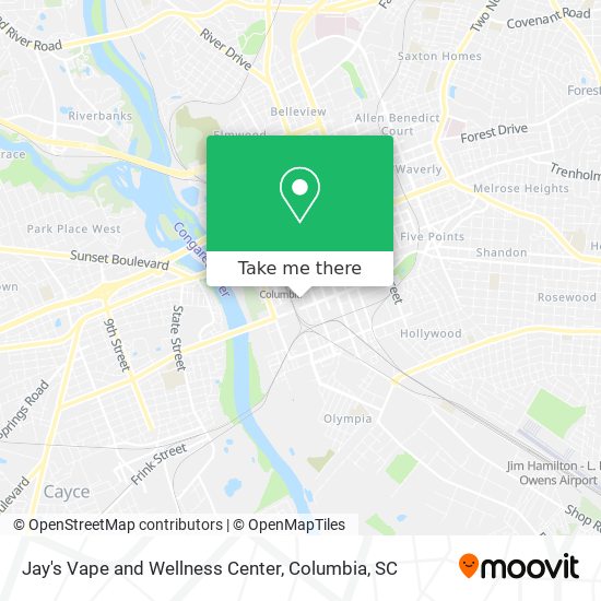 Mapa de Jay's Vape and Wellness Center