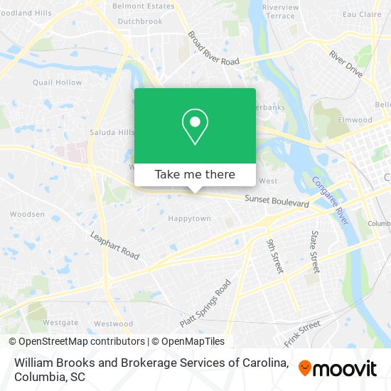 William Brooks and Brokerage Services of Carolina map