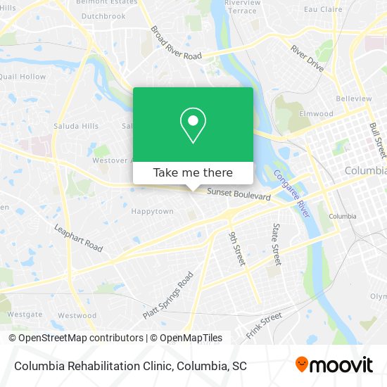 Columbia Rehabilitation Clinic map