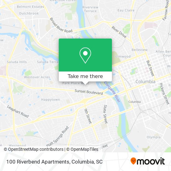 100 Riverbend Apartments map
