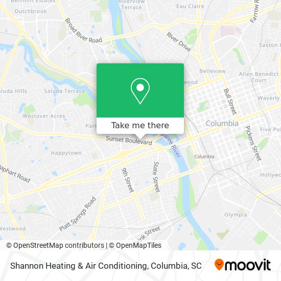 Shannon Heating & Air Conditioning map