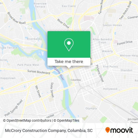 McCrory Construction Company map