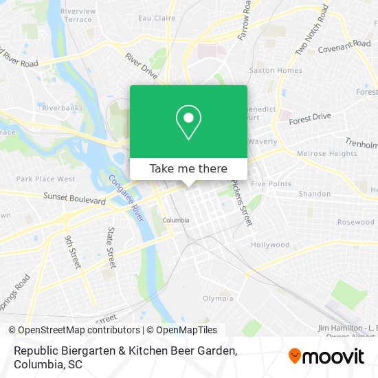 Republic Biergarten & Kitchen Beer Garden map