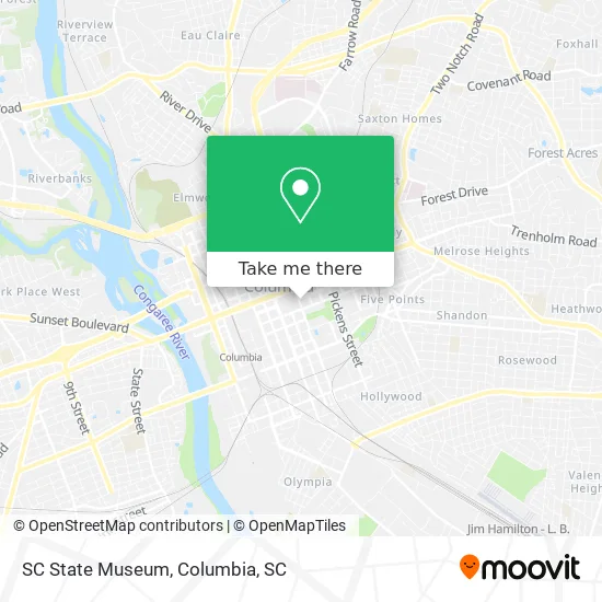 SC State Museum map
