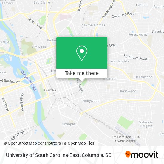 Mapa de University of South Carolina-East
