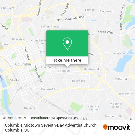 Mapa de Columbia Midtown Seventh-Day Adventist Church