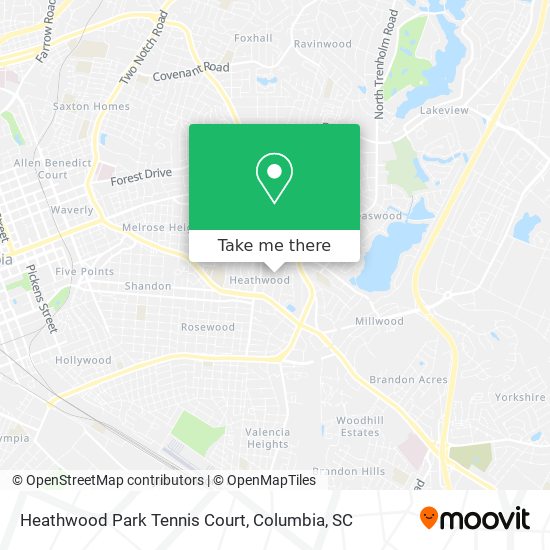 Mapa de Heathwood Park Tennis Court