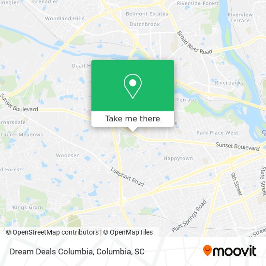 Dream Deals Columbia map