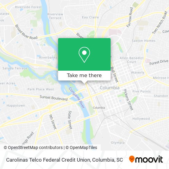 Carolinas Telco Federal Credit Union map