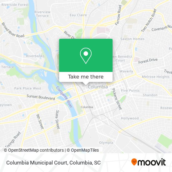 Mapa de Columbia Municipal Court