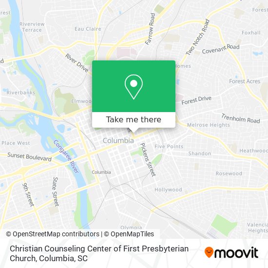 Mapa de Christian Counseling Center of First Presbyterian Church