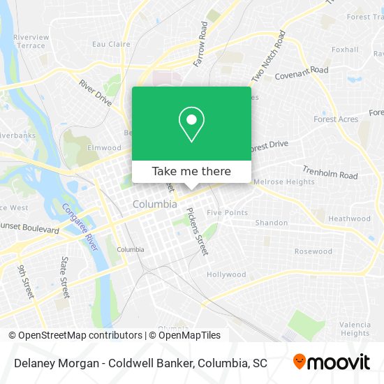 Mapa de Delaney Morgan - Coldwell Banker