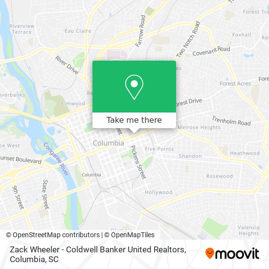 Mapa de Zack Wheeler - Coldwell Banker United Realtors