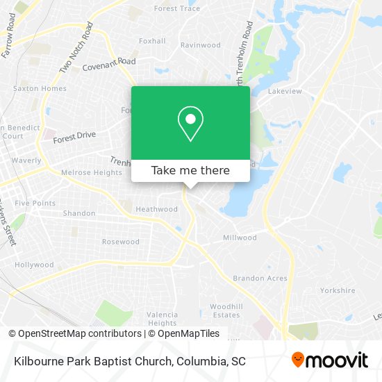 Kilbourne Park Baptist Church map
