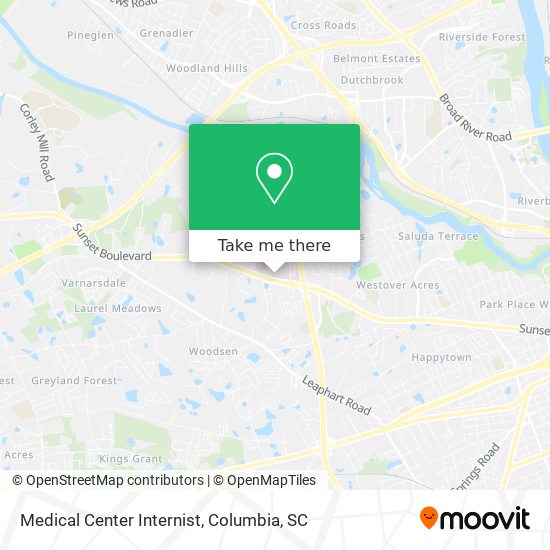 Medical Center Internist map