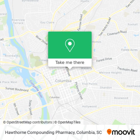 Mapa de Hawthorne Compounding Pharmacy