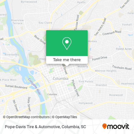Pope-Davis Tire & Automotive map