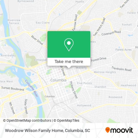Mapa de Woodrow Wilson Family Home