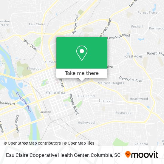 Eau Claire Cooperative Health Center map