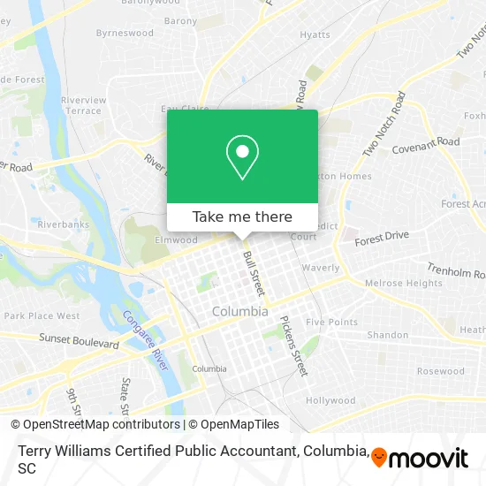 Mapa de Terry Williams Certified Public Accountant