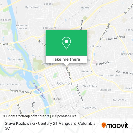 Steve Kozlowski - Century 21 Vanguard map