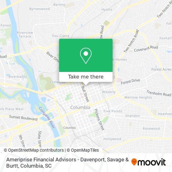 Ameriprise Financial Advisors - Davenport, Savage & Burtt map