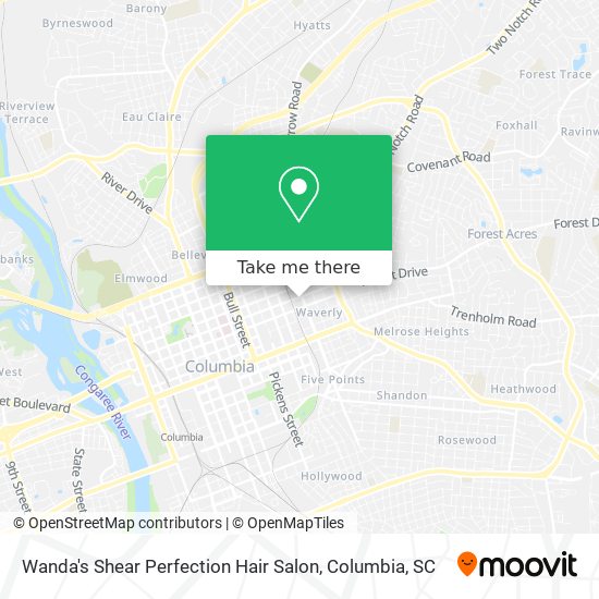 Mapa de Wanda's Shear Perfection Hair Salon