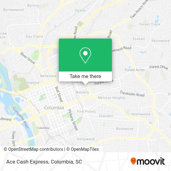 Ace Cash Express map