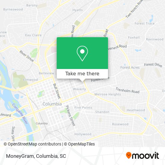 Mapa de MoneyGram