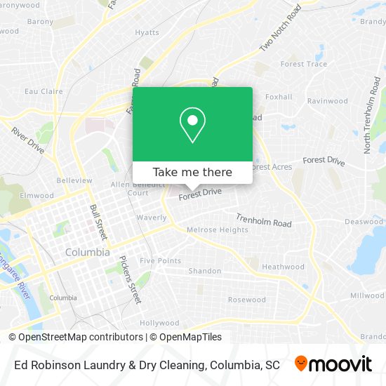 Ed Robinson Laundry & Dry Cleaning map