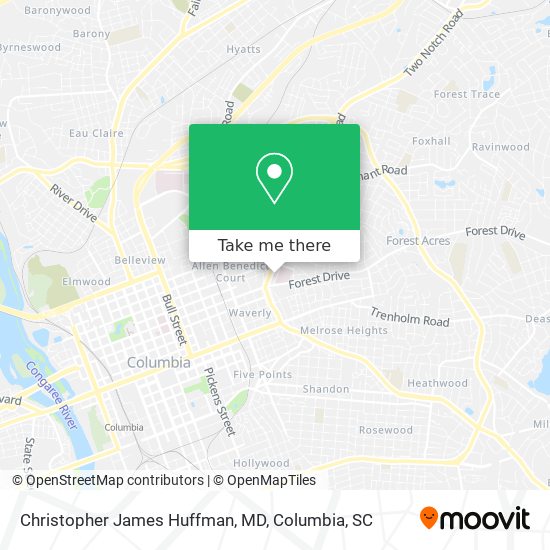 Mapa de Christopher James Huffman, MD