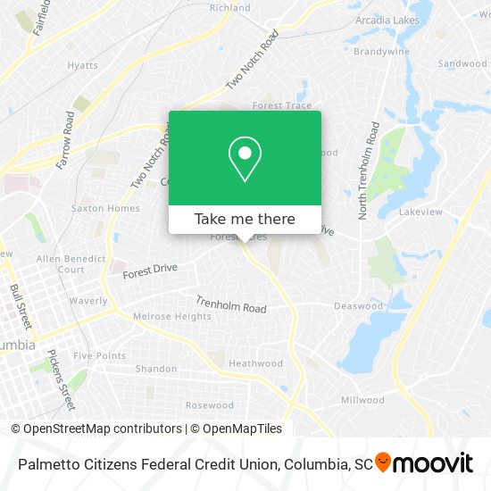 Palmetto Citizens Federal Credit Union map