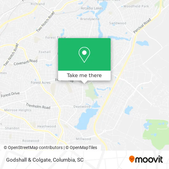 Godshall & Colgate map