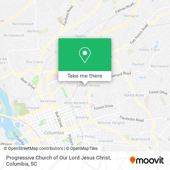Progressive Church of Our Lord Jesus Christ map