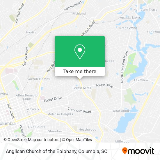 Anglican Church of the Epiphany map