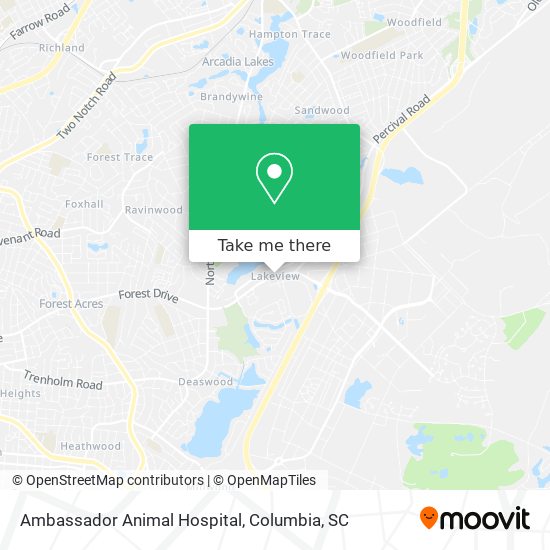 How to get to Ambassador Animal Hospital in Forest Acres by Bus?