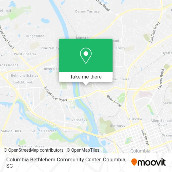 Columbia Bethlehem Community Center map