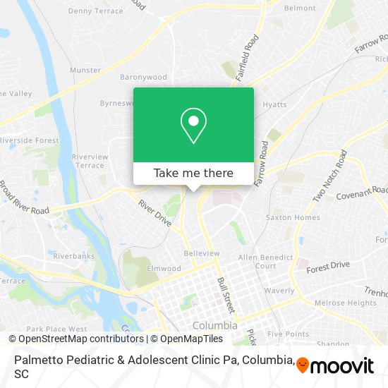 Palmetto Pediatric & Adolescent Clinic Pa map