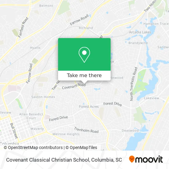 Covenant Classical Christian School map