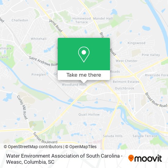 Water Environment Association of South Carolina - Weasc map