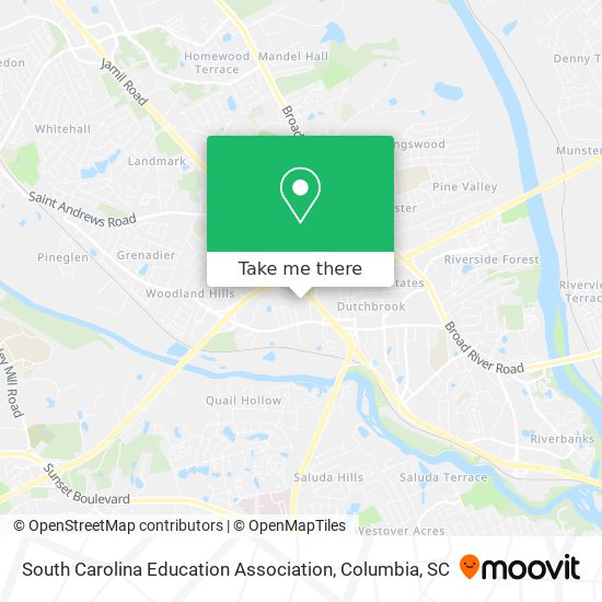 South Carolina Education Association map